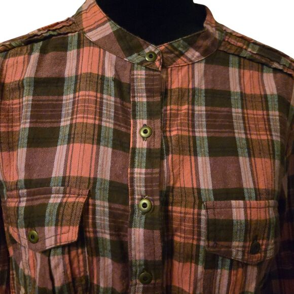 Sundance Tunic L Cotton Pink Plaid Preppy Fall Autumn Girly Grunge - Picture 3 of 8